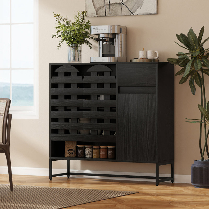 Buffet avec rangement, Noir