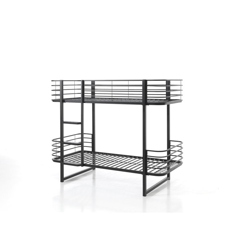 Espinoza European Single Bunk Bed, Black