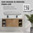 Wall Mounted Bathroom Vanity With Double Sink, Soft Closing Door Hinge