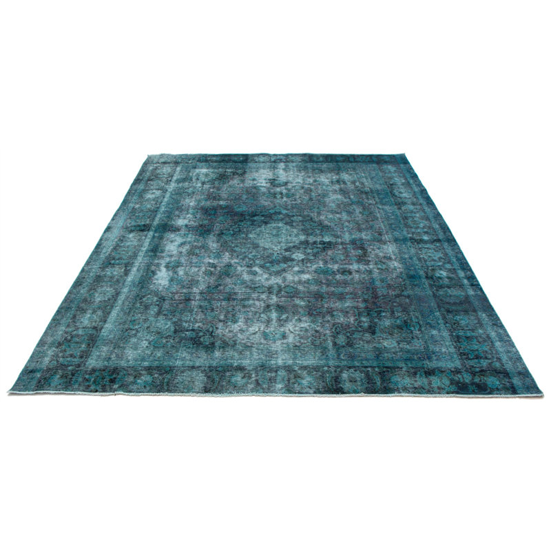 Tapis sarcelle couleur transition 9 pi 8 po x 11 pi 8 po