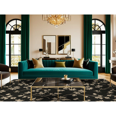  Tapis lavable à motif de fruits noirs cassis