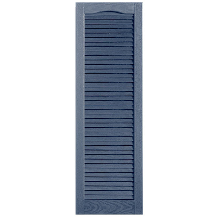 Cathedral Top Full-style Open Louvre Shutters Pair
