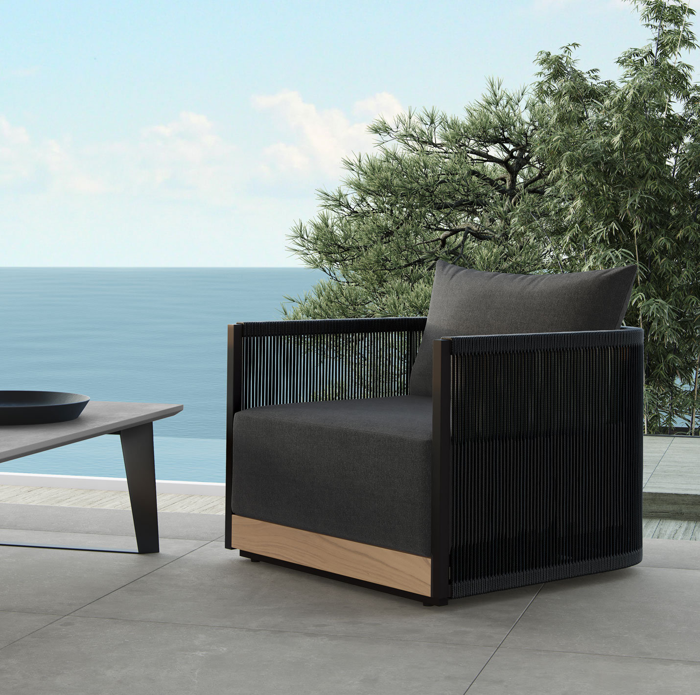 Fifer Teak Patio Lounge Chair