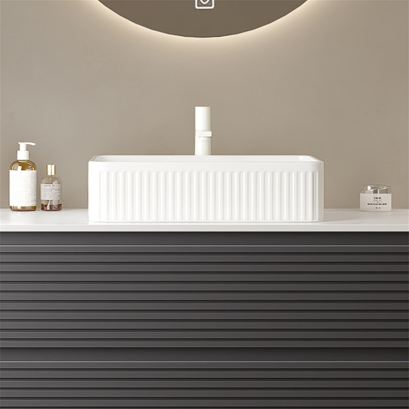 Lavabo de salle de bain 20 po, Blanc