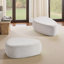 Adna 111.3Cm Wide Triangle Footstool Ottoman-796859707