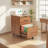 Gosser Home File Cabinet with Wheels - 3-Drawer Mobile Vertical Storage-2015472453