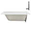 Baignoire de trempage en acrylique 72 po x 36 po, drain inclus-97544765