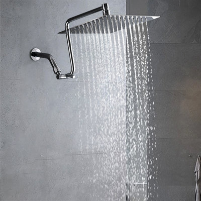 Rain Adjustable Shower Head 2.5 GPM GPM with Aerating