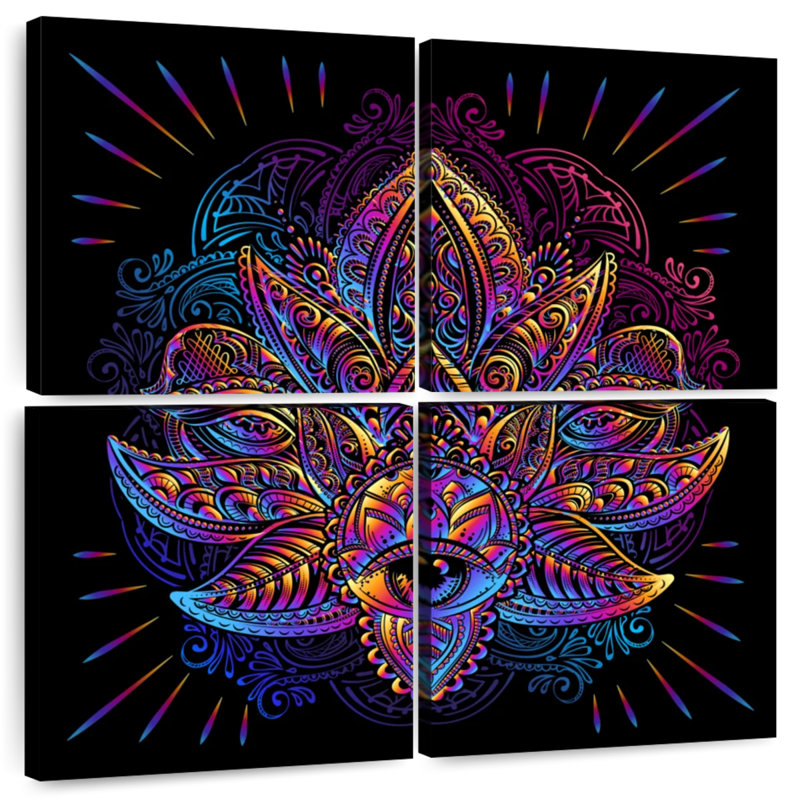 Œil de lotus sacré Kerrick, H 26 po x l 26 po