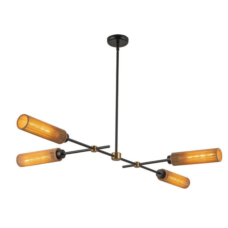 Colby 4 - Light Black Sputnik Pendant