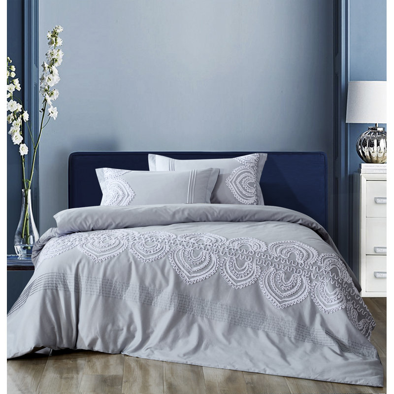 Twill Duvet Cover, Queen Duvet Cover + 2 Shams