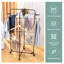 Séchoir à vêtements, support à linge pliable à 3 niveaux, station de séchage pour vêtements avec roues et 4 crochets, utilisation à l'intérieur et à l'extérieur, séchoir à linge-927149269