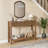 TV Console Table with Storage, Walnut Entryway Table for Living Room & Hallway, Fluted Modern Design, 11.8"D x 43.3"W x 31.5"H-210893673