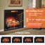  33" Electric Fireplace Insert with Fire Crackling Sound, Adjustable Flame & Thermostat, Fireplace Heater with Remote, Timer, Hardwired/Plug-In, 1500W, Black