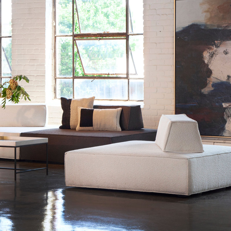 Fabric Side Chair in Beige, Charcoal