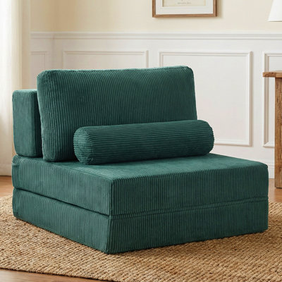 Canapé modulaire pliable Castle, canapé créatif et confortable avec siège central pour la chambre à coucher