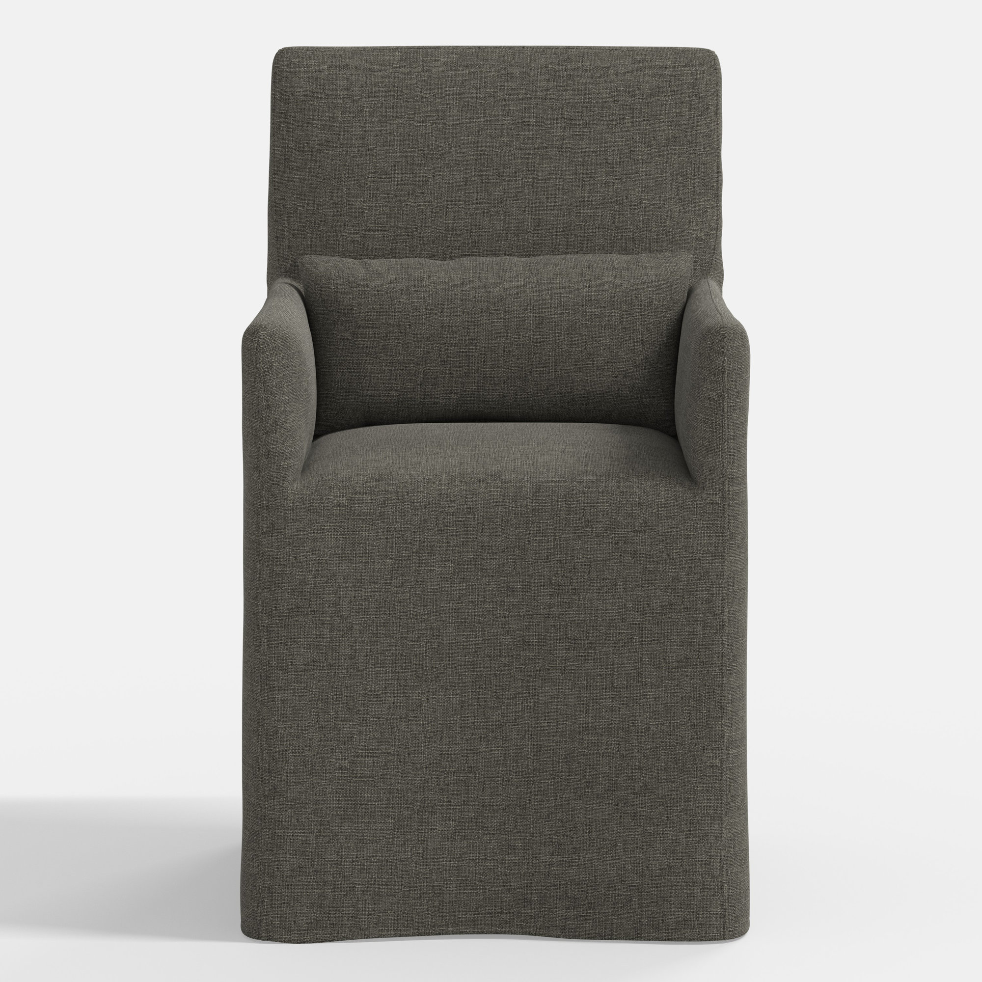 Stoffer Home x Cloth and Co. Lindy Dining Chair, Zuma Charcoal Textured Linen