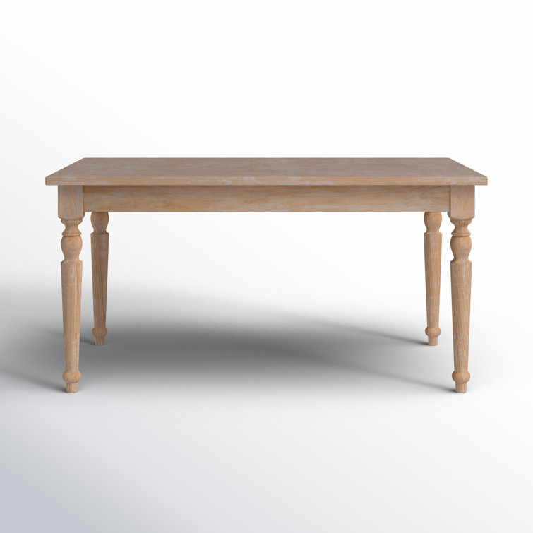 Hillary 60" Solid Wood Farmhouse Dining Table