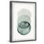 «Ombre Green Circles», reproduction encadrée-742421721