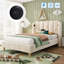 Velvet Upholstered 4Ft6 Double Bed With USB And Type-C Charging-1632554492-1640930788