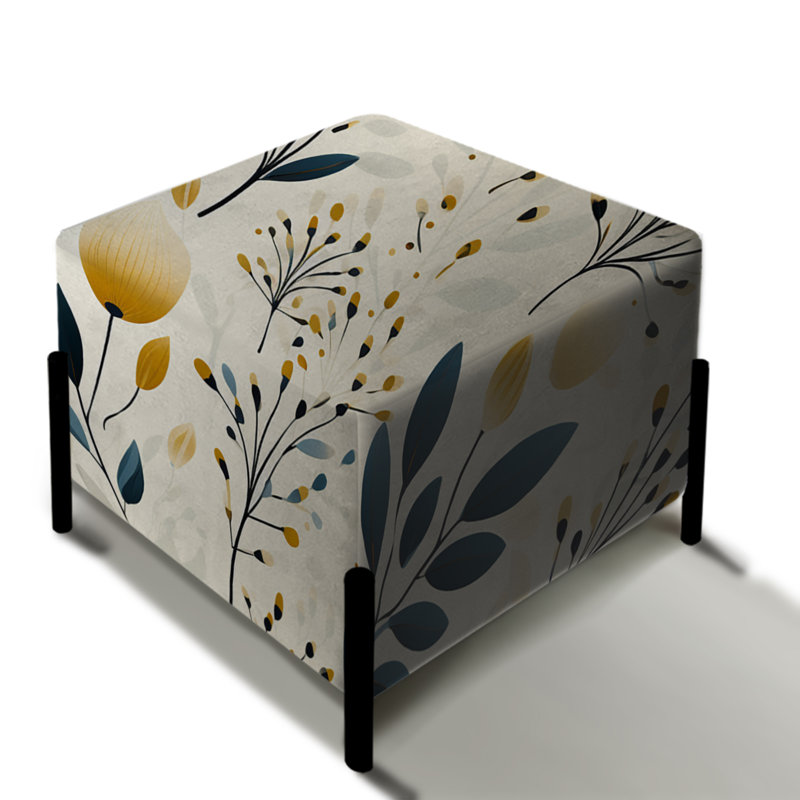Jatta - Floral Square Ottoman