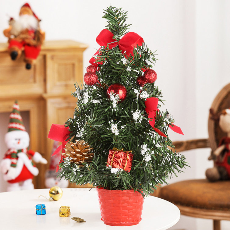 Small Pine Cone Christmas Tree Table Top Tree Holiday Decor Nature Christmas  Decor Mini Xmas Tree 