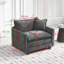 Fauteuil rembourré en tissu-2120260461