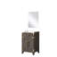 Meuble-lavabo en chêne brun avec comptoir en acrylique - 20 po L 18 po x P 18 po inclus-1645077251