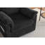 Chaise longue surdimensionnée de 33 pouces - Accoudoir en chenille simple pour chambre à coucher avec siège pivotant confortable avec rembourrage doux et structure de renforcement de la productivité