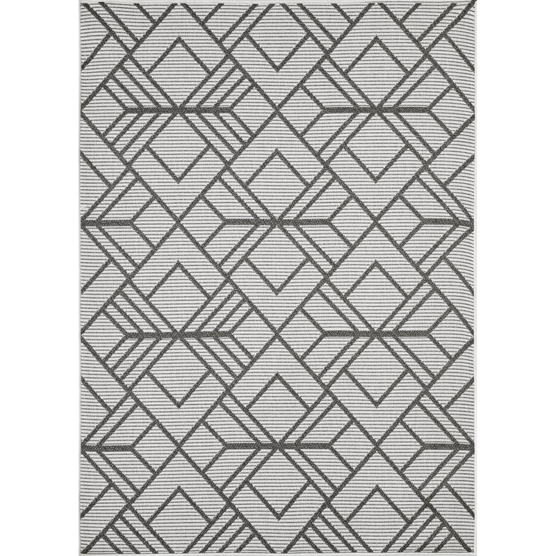 Annie-Jane Geometric Indoor / Outdoor Rug, Rectangle 2' x 3'