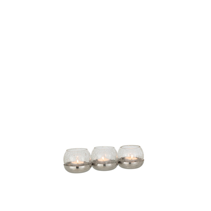Cozy Tabletop Tealight Holder, Silver