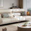Coussin de canapé modulaire en cuir véritable kaki-942291230-942291232