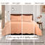 Ensemble très grand de qualité supérieure en microfibre gaufrée avec taies décoratives assorties-124267504
