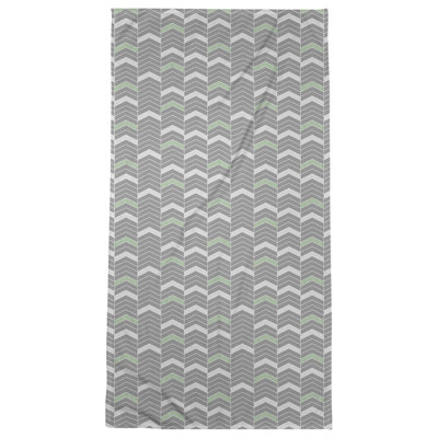 Serviette de bain à chevrons alignés Stephenie