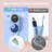 Toothbrush Holder And Cleaner For Bathroom Light Cleaning Fan Drying Round In Circle Automatic Rotating Cover Wall Mounted Smart Home Gadgets.(Blue)