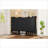 Contemporary Shoe Cabinet With Adjustable Shelves, Minimalist Storage Cabinet, Accent Cabinet With 1 Drawer -923960811