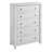 Red Barrel Studio® Tyionna 5 Drawer 58" Tall Chest | Vertical Bedroom Dresser | Contemporary Living Room Dining Room Closet Mudroom Storage | Cerused White Oak Wood | Matching Queen/king Bedframes Available