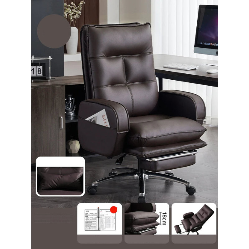 Nadolyn Genuine Leather Side Chair