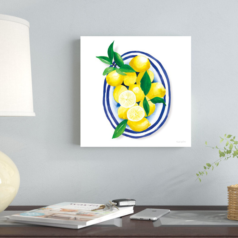 «Espagnol citrons I» par Mercedes Lopez Charro - impression, H 12 po x l 12 po