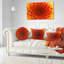 Pétales de fleurs abstraites - Coussin décoratif à imprimé floral-30721214-30735407-30721211