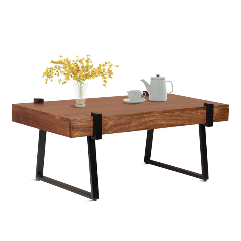 Dayshanay Solid Wood Top Coffee Table