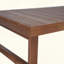 Table basse d'extérieur en bois d'acacia rustique avec un design à lattes et des pieds de traîneau, parfaite pour améliorer les rassemblements de patio et la durabilité.-315258612