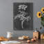 Slate Floral II - impression sur toile tendue-67648745