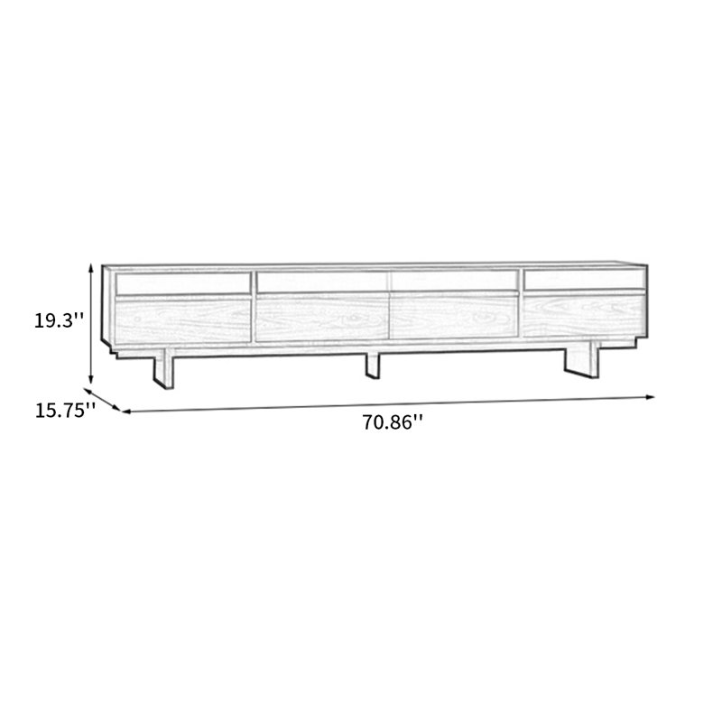 TV Stand with Black Walnut Veneer