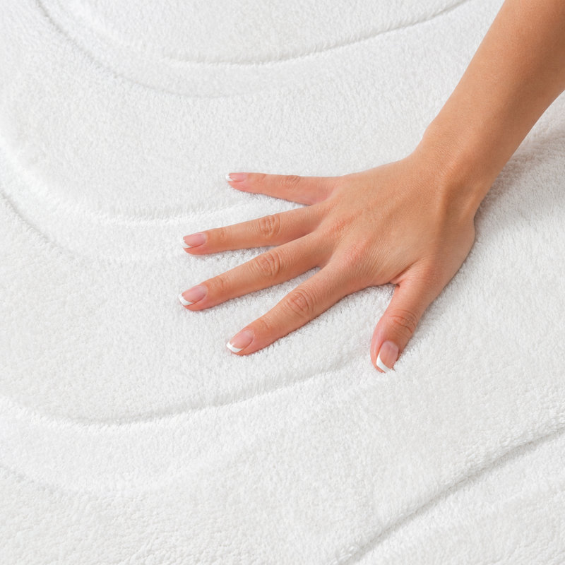 Tapis lavable White Waves, Rectangle 5 pi x 7 pi