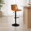 Ensemble de 2 tabourets de bar pivotants Halima Rockel-1896632330-1921953363