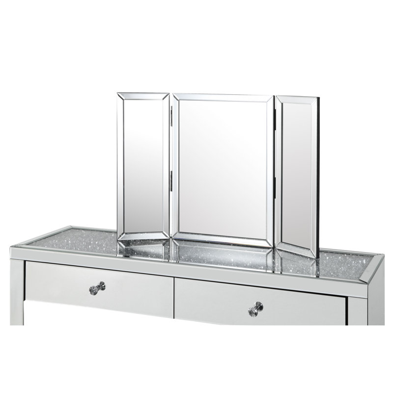 Miroir de coiffeuse à trois volets Tanith, Petit