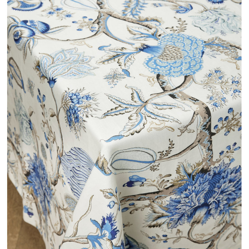 Pondicherry Floral Tablecloth, 70" W x 162" L