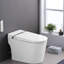 Toilette intelligente à DEL avec siège de nuit, siège chauffant, buse autonettoyante, capteur de pied, bidet avec capteur de télécommande, contrôle,