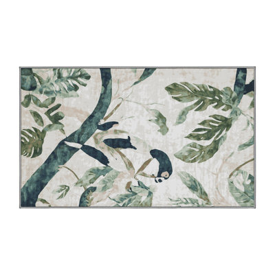 Machine Washable Gray Area Rug